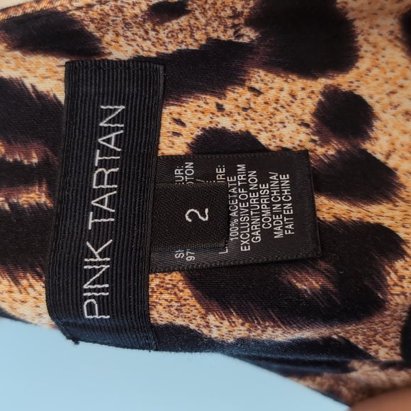 Pink Tartan - Leopard Mini Dress - Picture 5 of 5